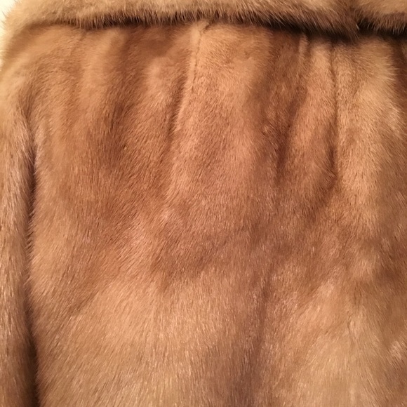 Real Natural Mink Fur Coat Jacket. Size L - Picture 7 of 13